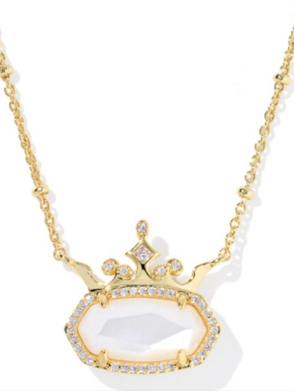Disney x Kendra Scott Elisa Princess Gold Short Pendant Necklace